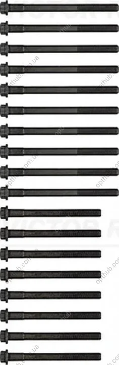 Комплект болтов с головкой системы TORX из черного металла TOYOTA 1.8/2.0D 1C/1C-L/1C-TL/2C/2C-E/2C- VICTOR REINZ 14-55028-01 (фото 1)