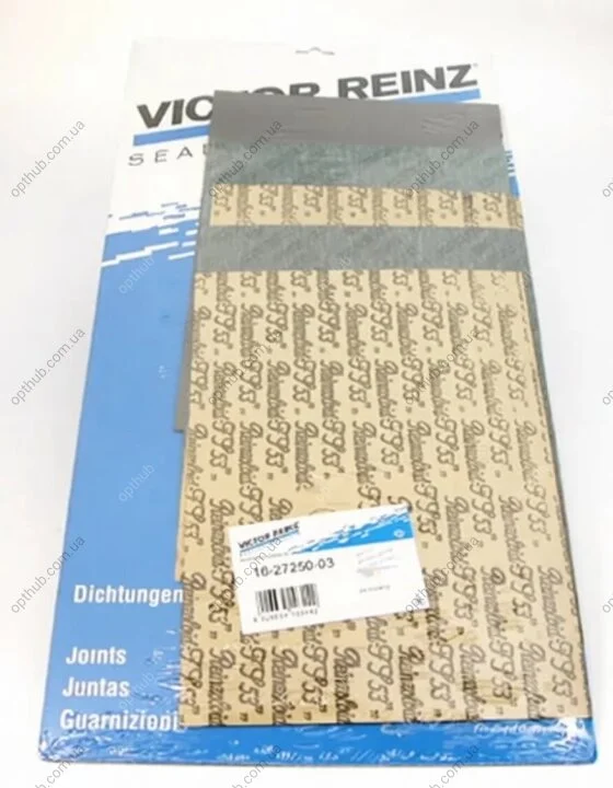 Комплект прокладок з різних матеріалів К-Т ПРОКЛАДОЧНОГО МАТЕРИАЛА A4 -ua VICTOR REINZ 16-27250-03 (фото 1)