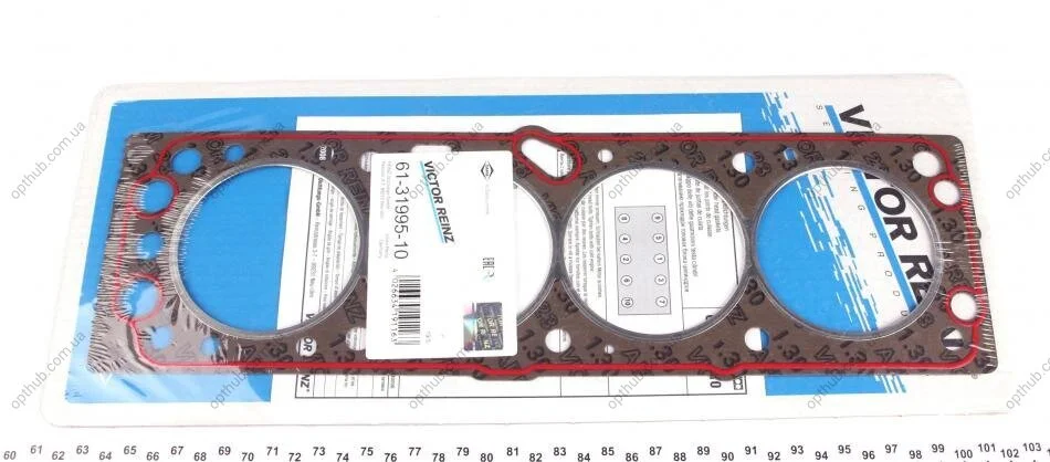 Прокладка головки блока арамідна Г/Б OPEL X16XE 93- -ua VICTOR REINZ 61-31995-10 (фото 1)