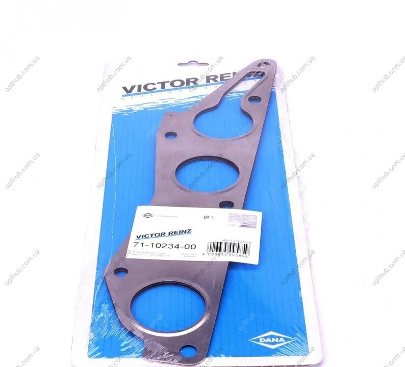 Прокладка коллектора двигателя металлическая КОЛЛ. EX MITSUBISHI 4G69 VICTOR REINZ 71-10234-00 (фото 1)