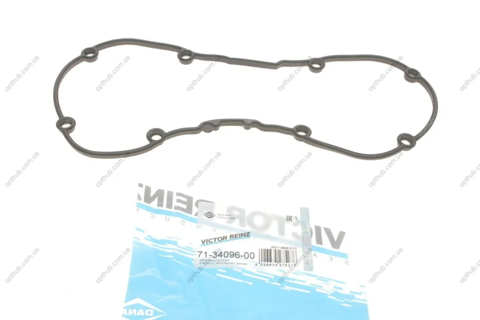Прокладка кришки клапанів VW Caddy 1.6i 03-, ALZ/AVU/AYD/BCD/BFQ/BFS/BGU/BJH/BRY/BSE/BSF UA63 VICTOR REINZ 71-34096-00 (фото 1)