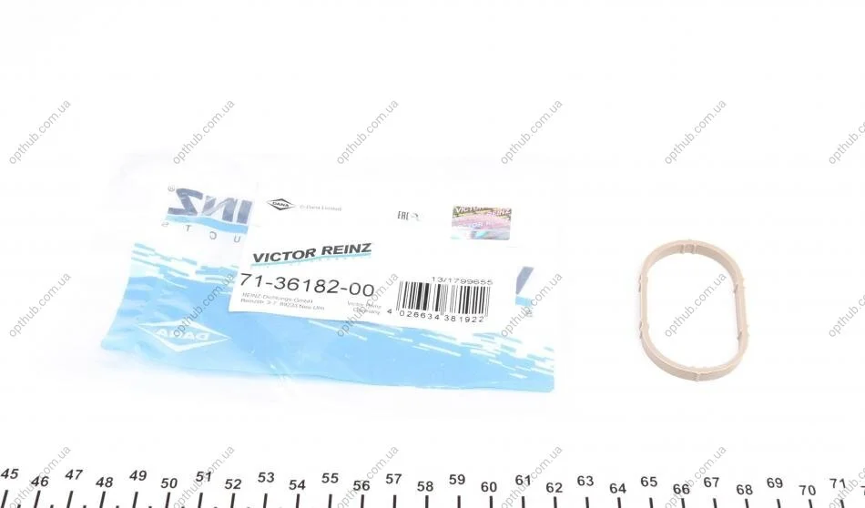 Прокладка коллектора двигателя резиновая КОЛЛ. IN RENAULT F4P (4) VICTOR REINZ 71-36182-00 (фото 1)