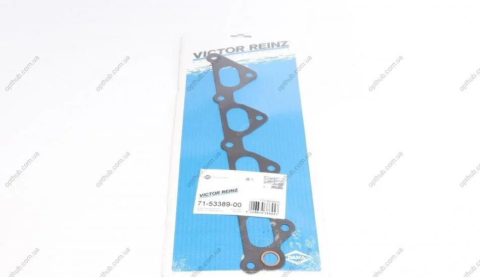 Прокладка колектора двигуна арамідна КОЛЛ. IN DAEWOO A15MF/A16DMS -ua VICTOR REINZ 71-53389-00 (фото 1)