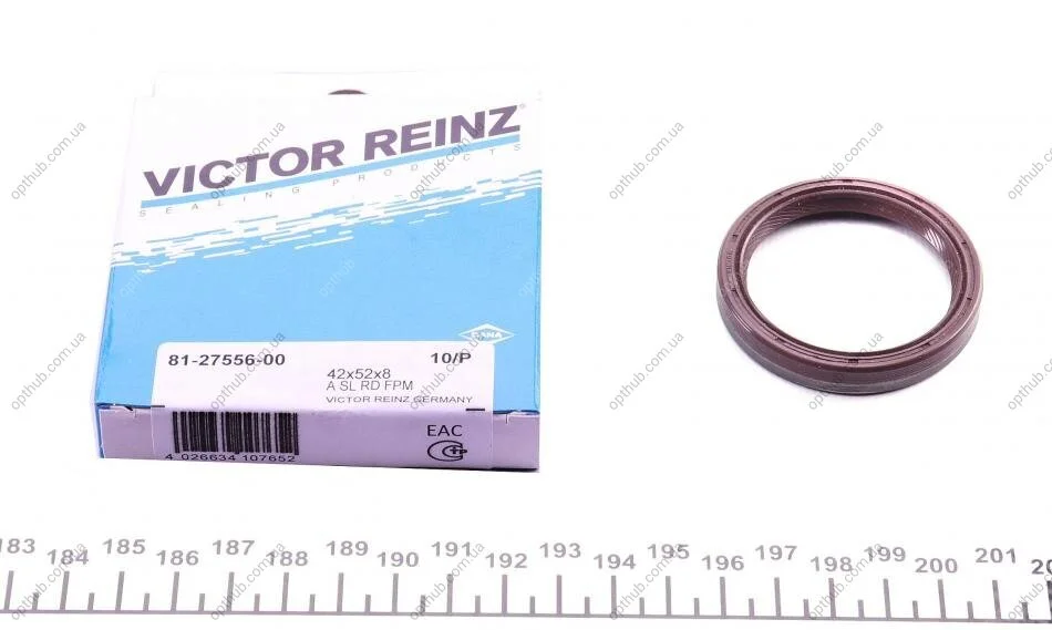 Сальник гумометалевий FRONT BMW M40 42X52X7.5/8 -ua VICTOR REINZ 81-27556-00 (фото 1)