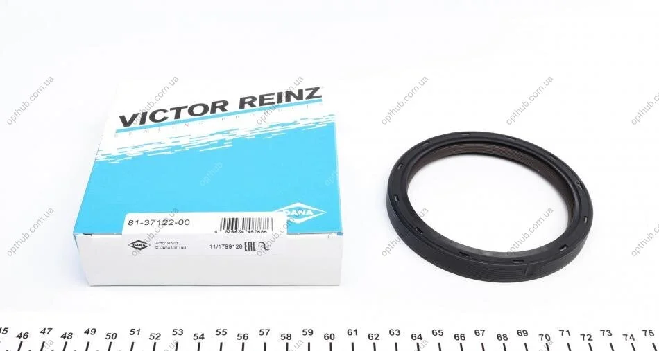 Сальник гумометалевий REAR BMW N52/N53/N54 90X110X12 PTFE -ua VICTOR REINZ 81-37122-00 (фото 1)
