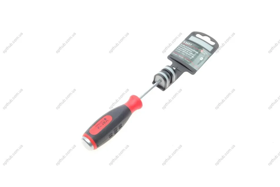 Отвертка плоская (с ударным колпачком) (0.6x3.5mm/157mm) (opt-om) VIGOR V3597 (фото 1)