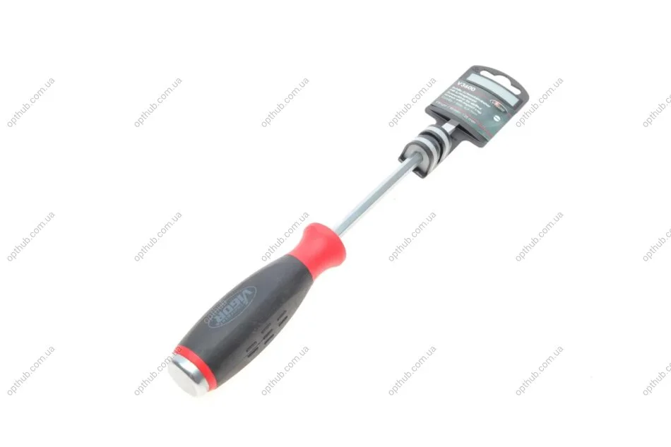 Отвертка плоская (с ударным колпачком) (1.2x6.5mm/232mm) (opt-om) VIGOR V3600 (фото 1)