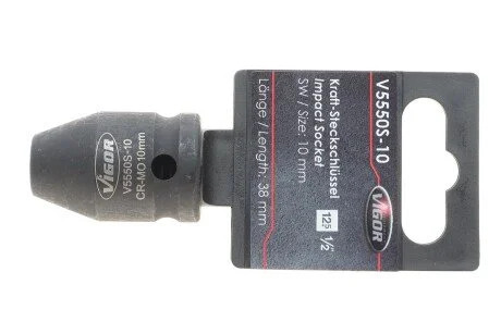 Головка ударна HEX (1/2"", 10 mm) коротка (opt-om) VIGOR V5550S-10