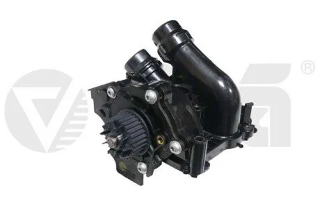 Насос водяной с термостатом Skoda Octavia (09-13)/VW Golf (07-14), Jetta (06-14), Passat (09-11), Tiguan (08-11) / Seat Leon (06-10) VIKA Vika 11211504401