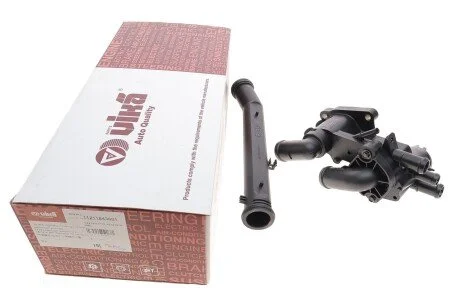 Корпус термостату з термостатом 80? та патрубком VW Polo (01-09)/Seat Ibiza (03-09) vika Vika 11211843601