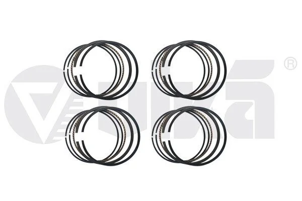 Кільця поршневі комплект на 4 циліндра Audi A3, A4/Skoda Octavia I/VW Golf, Passat, Polo 1,6 (94-) (D=81 мм) VIKA Vika 11981636101 (фото 1)