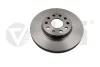 Диск гальмівний передній Skoda Octavia (04-13, 13-) / VW Golf (04-), Jetta (06-) / Seat Leon (06-10, 13-), Toledo (05-09) VIKA Vika 66150026001 (фото 1)