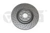 Диск тормозной передний Skoda Superb (08-13)/VW Golf (06-13), Passat (06-11) перфорированный (Geomet) VIKA Vika 66151717001 (фото 1)