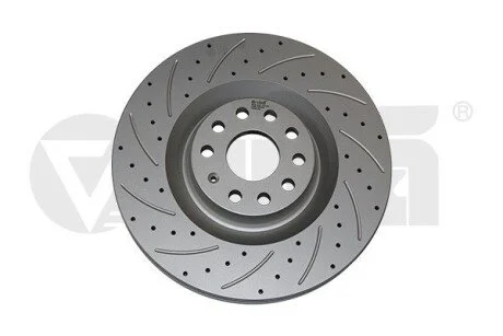 Диск тормозной передний Skoda Superb (08-13)/VW Golf (06-13), Passat (06-11) перфорированный (Geomet) VIKA Vika 66151717001