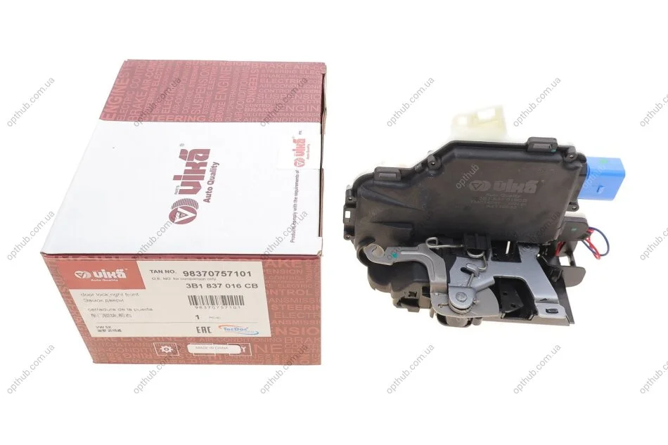 Замок дверей (передних/R) VW T5 03-/Skoda Fabia 99-08 VIKA UA63 Vika 98370757101 (фото 1)