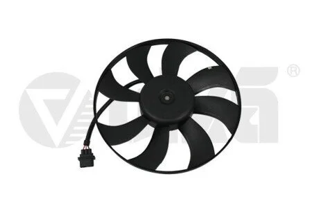 Вентилятор радиатора 100W Skoda Fabia (00-04,05-10), Roomster (06-10)/VW Polo (02-10)/Seat Ibiza (02-05,06-10) VIKA Vika 99590015601