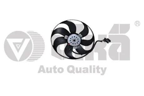 Вентилятор радіатора 250W Skoda Fabia (00-04, 05-10), Roomster (06-10) / VW Polo (00-10) / Seat Iibiza (02-05, 06-10) VIKA Vika 99590017601
