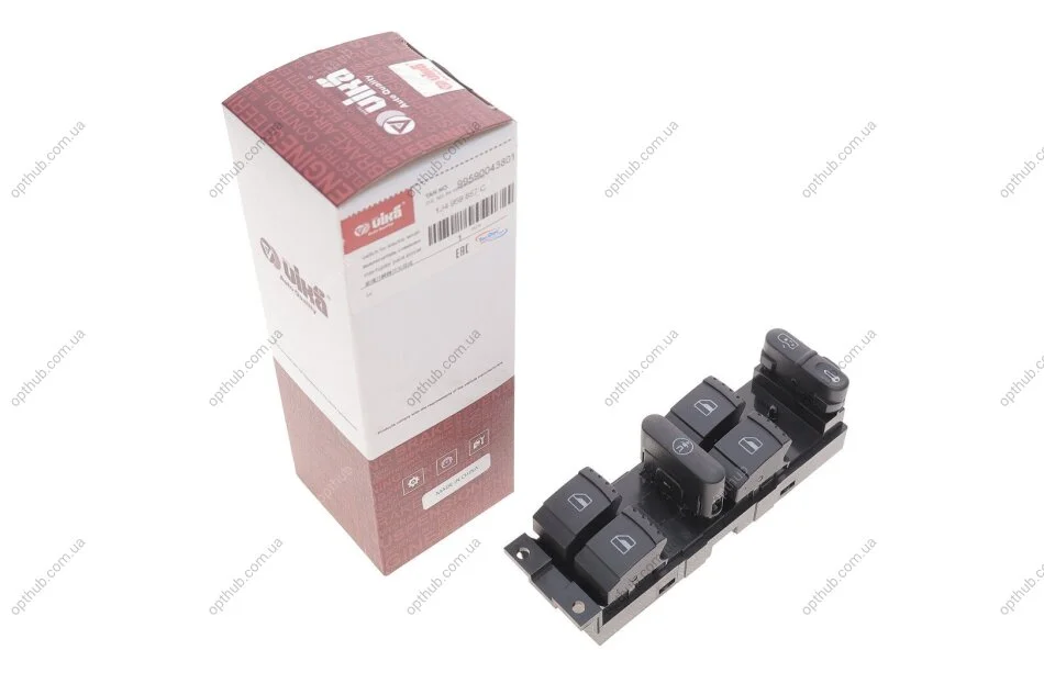 Кнопка склопідіймача Skoda Fabia/Octavia 99-10 VIKA (opt-om) Vika 99590043801 (фото 1)