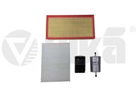 Комплект фильтров (4 шт) VW Golf (91-97,97-02), Passat (90-97,97-00)/Audi A4 (94-00), A6 (94-97,97-05) 1.6,1.8,2.0бенз VIKA Vika K11784701