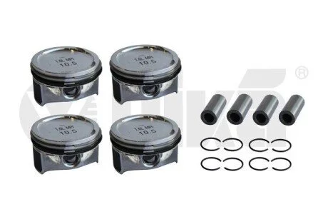 Комплект поршнів з кільцями та пальцями (4шт) VW Golf (13-), Jetta (15-)/Skoda Octavia (13-21), Fabia 915-) vika Vika K11786601