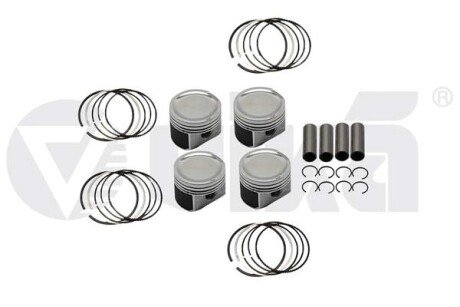 Комплект поршней с кольцами и пальцами. VW Polo 1.4 (10 -) Vika K11787601