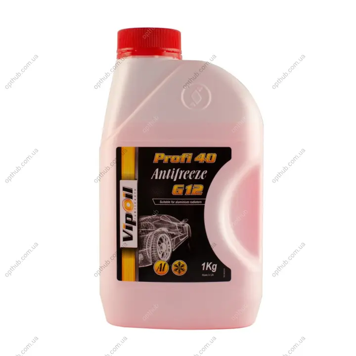 Антифриз VipOil G12 Profi 40 (червоний) 1кг х8 VIPOIL 701402 (фото 1)