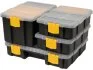 Набор пластиковых органайзеров НАБОР ОРГАНАЙЗЕРОВ 4 ШТ, РАЗМЕРЫ 22 X 15,5 X 6 СМ, 22 Х 15,5 Х 12 СМ, 22 Vorel 78788 (фото 1)