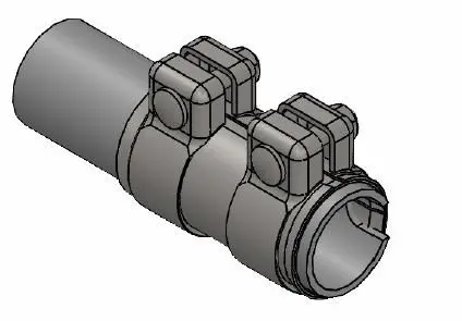 З\'єднувач труб (60,5x95 мм) VOLVO C30, C70 II, S40 II, S60 II, S80 II, V40, V50, V60 I, V70 III, XC40, XC60 I, XC70 II, XC90 I, XC90 II AUDI A1, A3, A4 B5, A5, A6 ALLROAD C7, A6 C6 1.2-6.0 05.89- WALKER 82166 (фото 1)