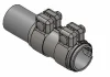 З\'єднувач труб (60,5x95 мм) VOLVO C30, C70 II, S40 II, S60 II, S80 II, V40, V50, V60 I, V70 III, XC40, XC60 I, XC70 II, XC90 I, XC90 II AUDI A1, A3, A4 B5, A5, A6 ALLROAD C7, A6 C6 1.2-6.0 05.89- WALKER 82166 (фото 1)