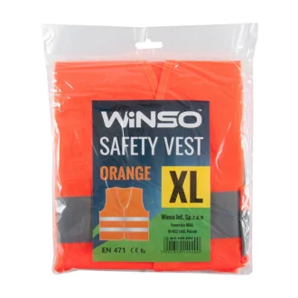 Жилет сигнальний WINSO, оранжевий, розмір XL (50шт/ящ) Winso 149200