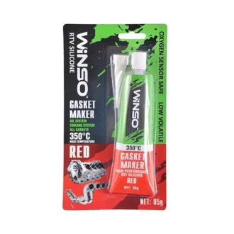 GASKET MAKER RED 85g +350⁰С Силіконовий герметик прокладок професійний червоний WINSO Winso 310200