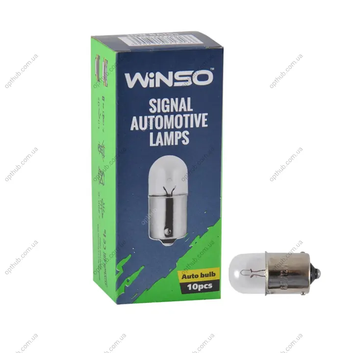 12V R10W 10W BA15s 10шт.уп. Winso 713160 (фото 1)