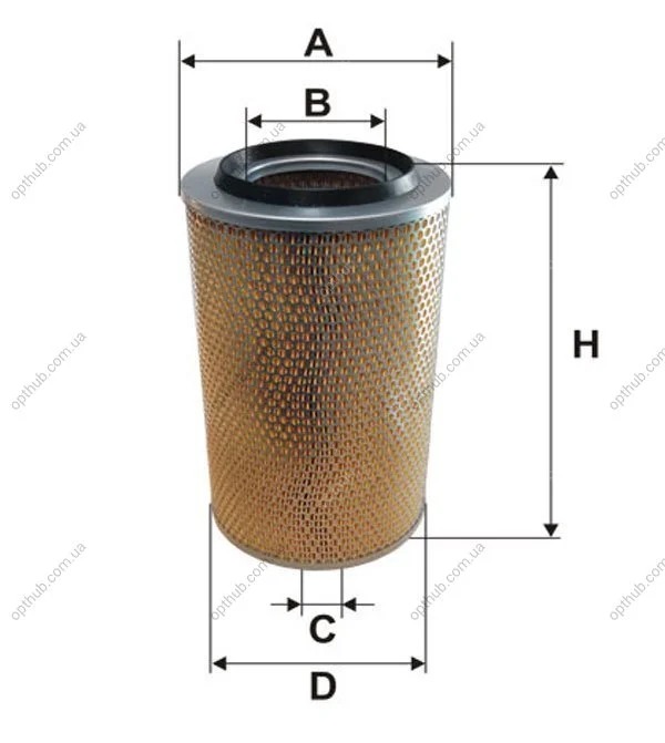 Фільтр повітряний DAF, RENAULT (TRUCK) /AM405 (вир-во WIX-Filtron UA) WIX FILTERS 46541E (фото 1)