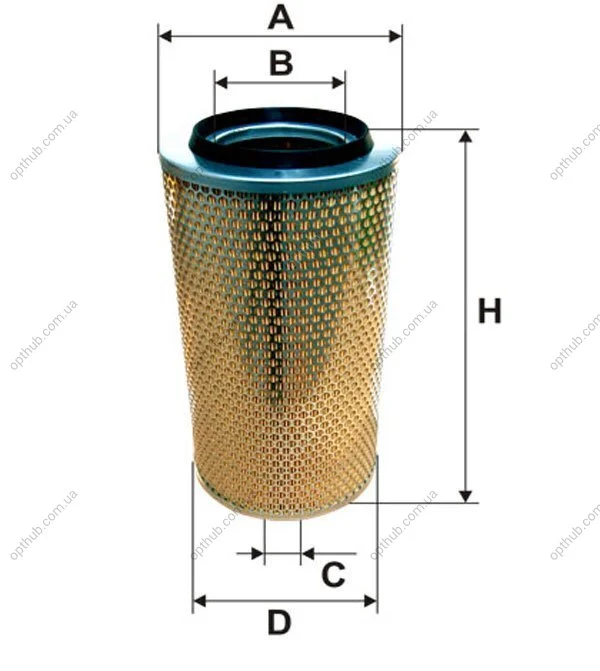 Фільтр повітряний MB (TRUCK) /AM420 (вир-во WIX-Filtron) WIX FILTERS 46554E (фото 1)