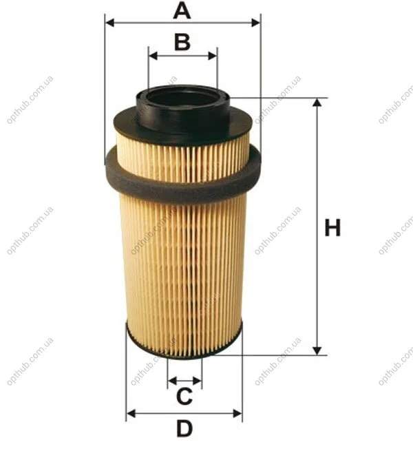 Фільтр топл. DAF 75CF, 85CF /PE975 (вир-во WIX-Filtron) WIX FILTERS 95038E (фото 1)
