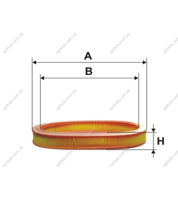 Фільтр повітряний FORD ESCORT /AE251 (вир-во WIX-FILTERS) WIX FILTERS WA6004 (фото 1)