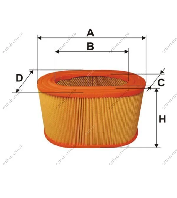 Фільтр повітряний MITSUBISHI GALANT /AE333/1 (вир-во WIX-FILTERS) WIX FILTERS WA6019 (фото 1)