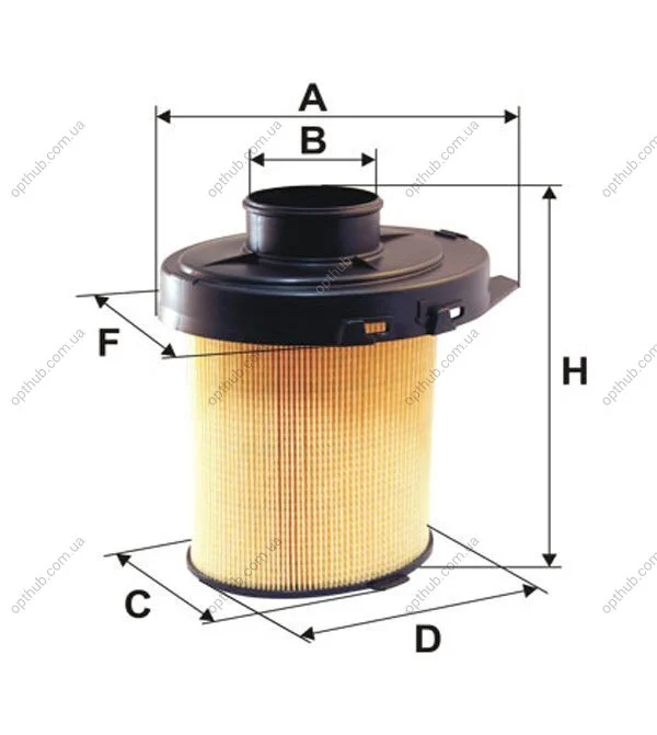 Фильтр воздушный CITROEN, PEUGEOT /AK246 (пр-во WIX-Filtron) WIX FILTERS WA6033 (фото 1)