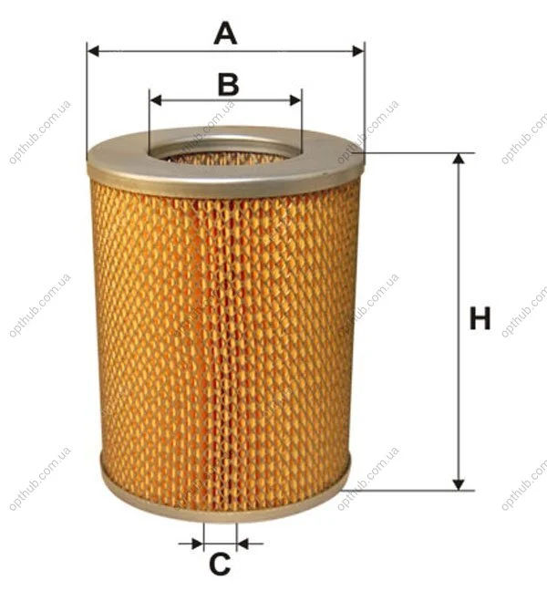 Фільтр повітряний NISSAN /AM412 (вир-во WIX-FILTERS) WIX FILTERS WA6081 (фото 1)