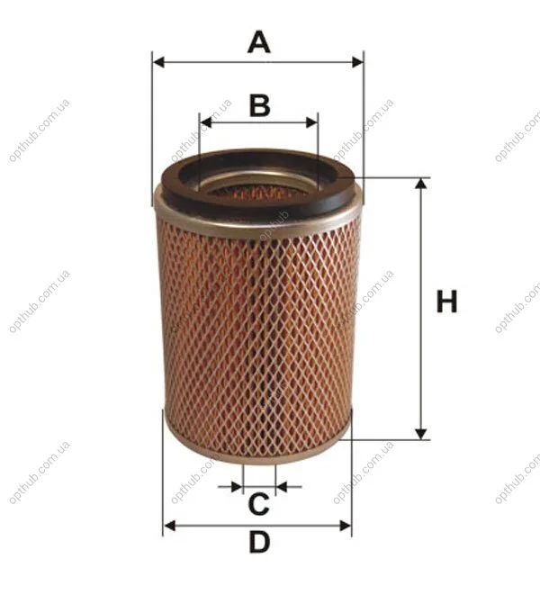 Фільтр повітряний /AM436/1 (вир-во WIX-FILTERS) WIX FILTERS WA6112 (фото 1)