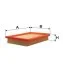 Фільтр повітряний MAZDA 323 1.7TD 9/94->, LANTIS 1.3I 16V, 1.5I 16V, 1.8I 16V 8/94-> -ua WIX FILTERS WA6355 (фото 1)