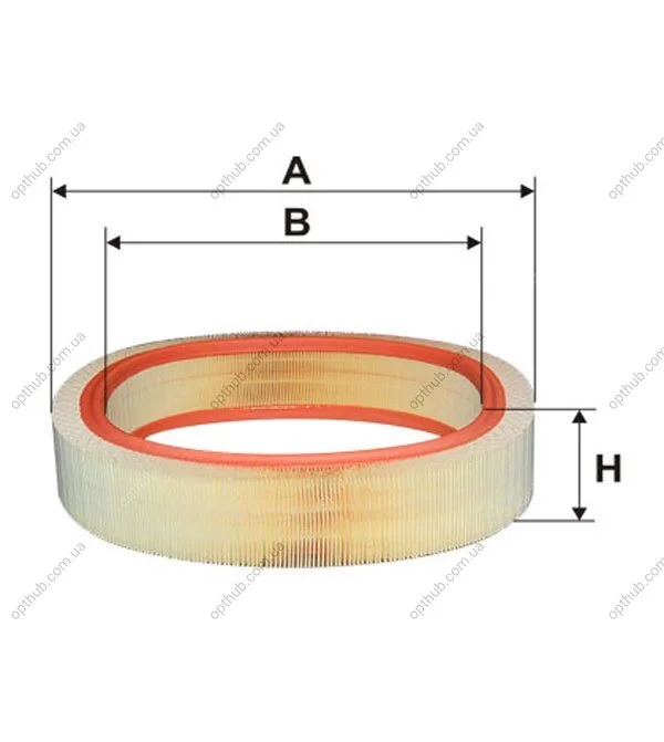 Фільтр повітряний MB 124 AR037/ (вир-во WIX-FILTERS) WIX FILTERS WA6379 (фото 1)