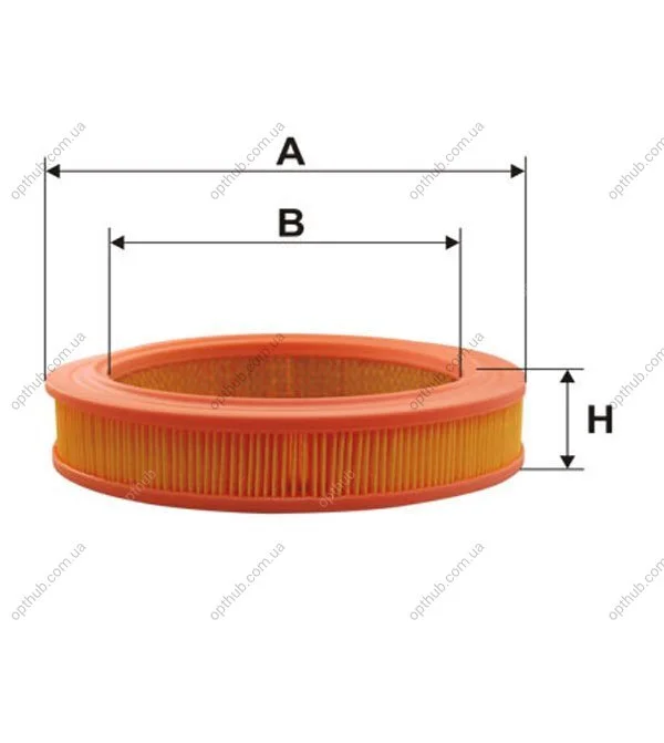 Фільтр повітряний NISSAN SUNNY /AR239 (вир-во WIX-FILTERS) WIX FILTERS WA6423 (фото 1)