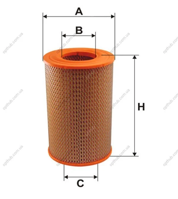 Фільтр повітряний PEUGEOT /AR256 (вир-во WIX-FILTERS) WIX FILTERS WA6434 (фото 1)