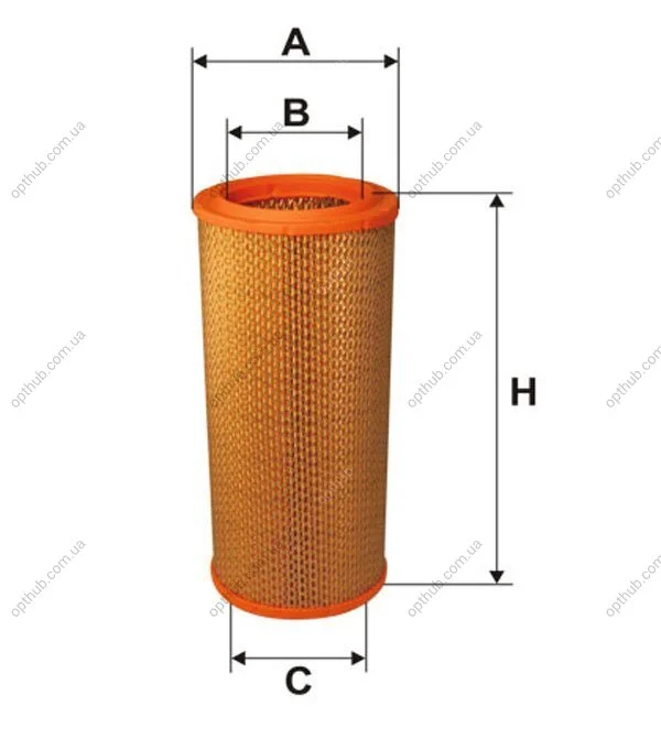 Фільтр повітряний RENAULT /AR257 (вир-во WIX-FILTERS) WIX FILTERS WA6435 (фото 1)
