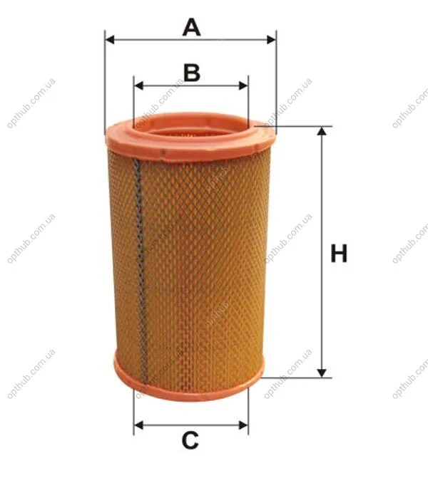Фільтр повітряний CITROEN /AR275 (вир-во WIX-FILTERS) WIX FILTERS WA6456 (фото 1)