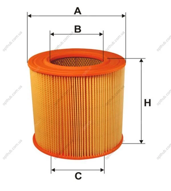 Фільтр повітряний MAZDA 626D /AR283 (вир-во WIX-FILTERS) WIX FILTERS WA6460 (фото 1)