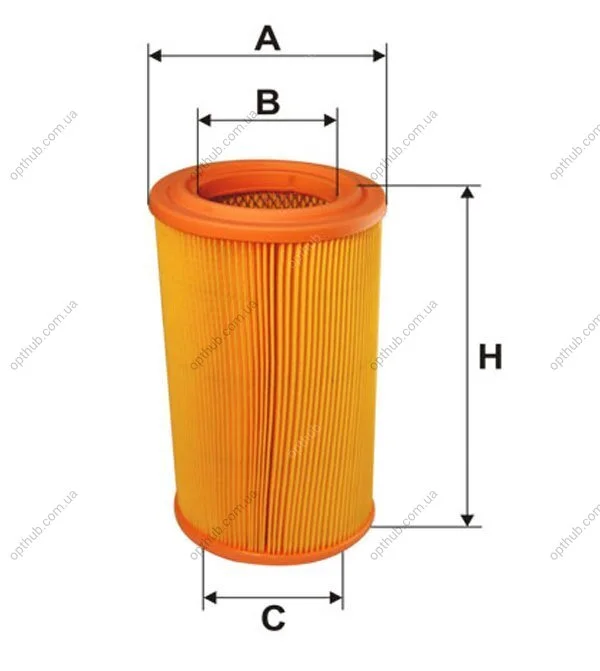 Фільтр повітряний PEUGEOT /AR314/1 (вир-во WIX-FILTERS) WIX FILTERS WA6565 (фото 1)