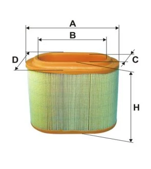 Фільтр повітряний HYUNDAI /AE358 (вир-во WIX-FILTERS) WIX FILTERS WA6570