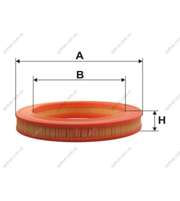 Фільтр повітряний MB W201 /AR204/1 (вир-во WIX-FILTERS) WIX FILTERS WA6596 (фото 1)